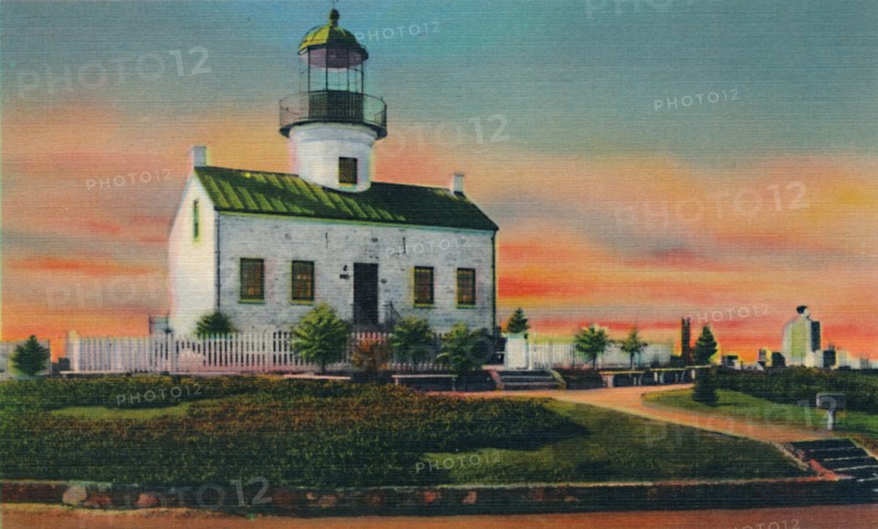 'Old Spanish Lighthouse, Built 1850. San Diego, California', c1941. Artist: Unknown.