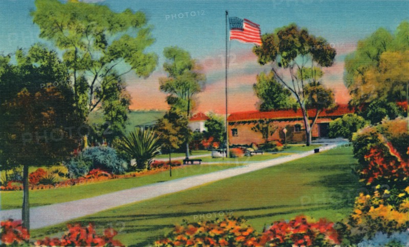 Plaza Where The First American Flag in California Was Raised in 1846. San Diego, California', c194 Artist: Unknown.