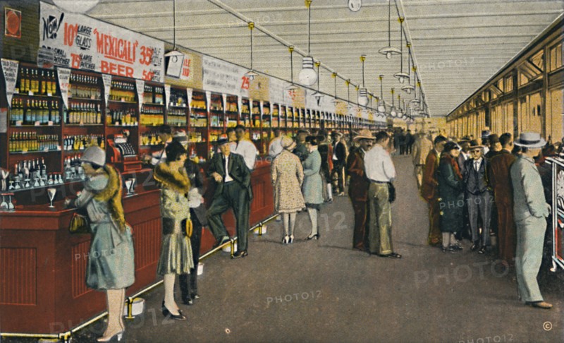 Mexicali Beer Hall, The Longest Bar in the World, c1939. Artist: Unknown.