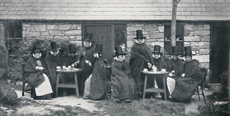 A Welsh tea party, 1912. Artist: Unknown.