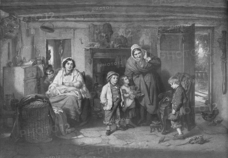 'The Mitherless Bairn', c1893, (1911). Artist: Thomas Faed.