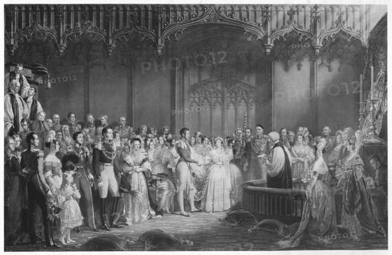 'The Marriage of Queen Victoria and Prince Albert', c1840, (1911). Artist: George Hayter.