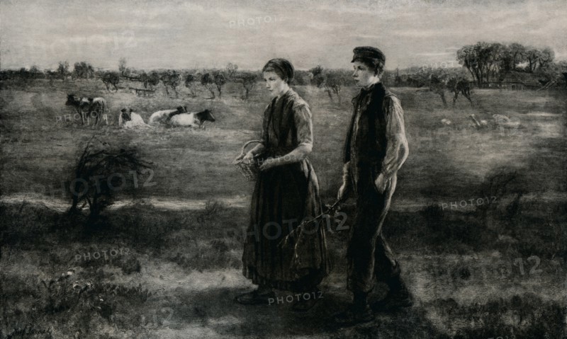 'The Shy Lover', c1890, (1912). Artist: Jozef Israels.