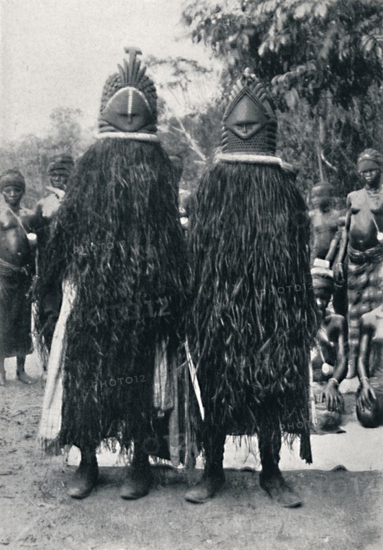 Bundu 'devil dancers', Sierra Leone, 1912. Artist: Cecil H Firmin.