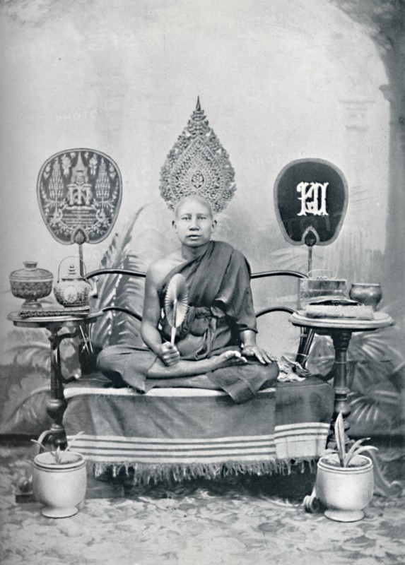 A royal priest, Siam, 1902. Artist: HW Rolfe.