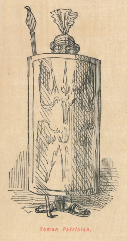 'Roman Patrician', 1852. Artist: John Leech.
