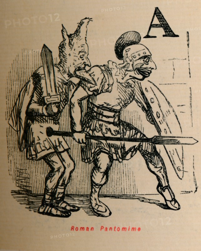 'Roman Pantomime', 1852. Artist: John Leech.