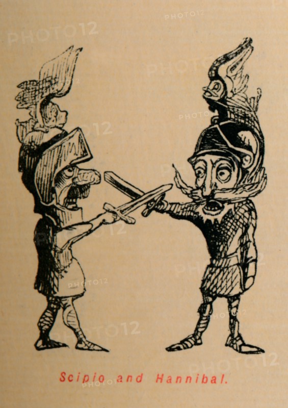 'Scipio and Hannibal', 1852. Artist: John Leech.