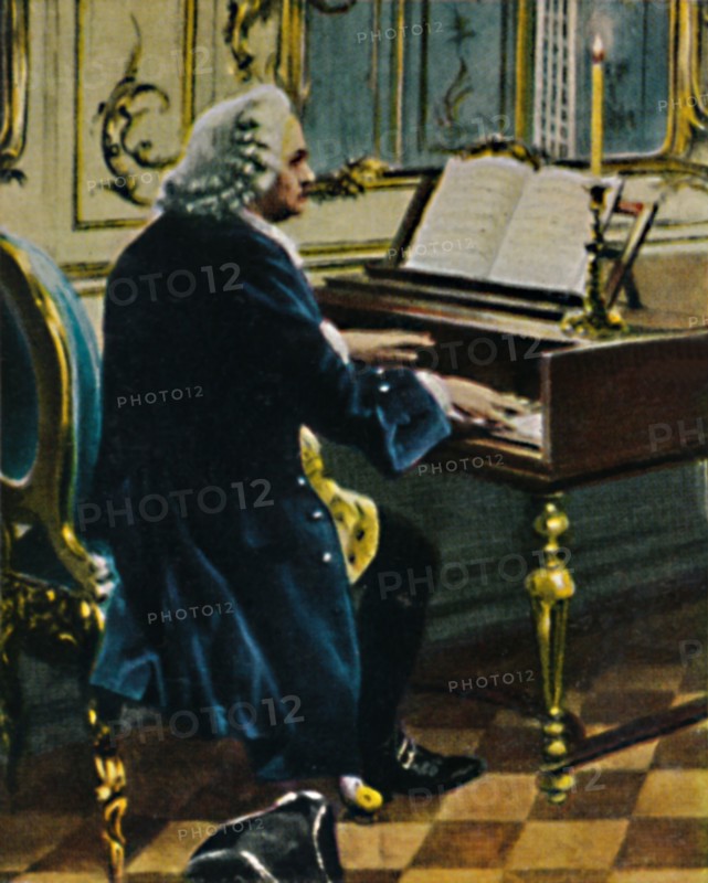 Johann Sebastian Bach 1685-1750. - Ausichnitt aus dem Gemälde von Carl Röhling', 1934