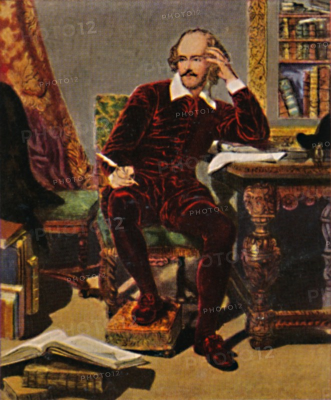William Shakespeare 1564-1616. - Gemälde von J. Faed, 1934