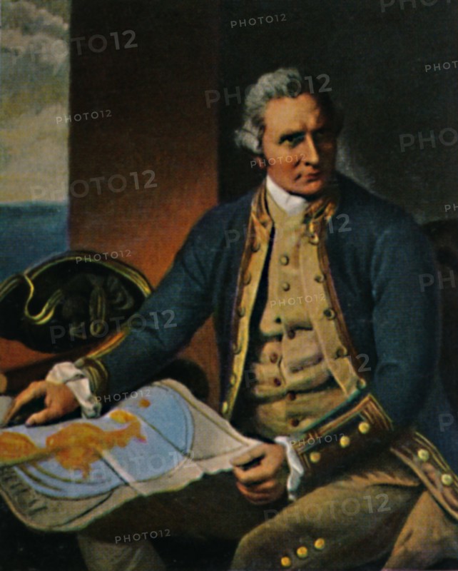 James Cook 1728-1779. - Stich nach dem Gemälde von Dance', 1934
