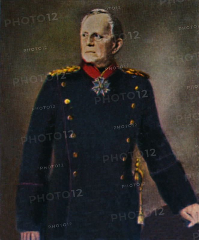 Helmuth von Moltke 1800-1891. - Gemälde von Lenbach', 1934