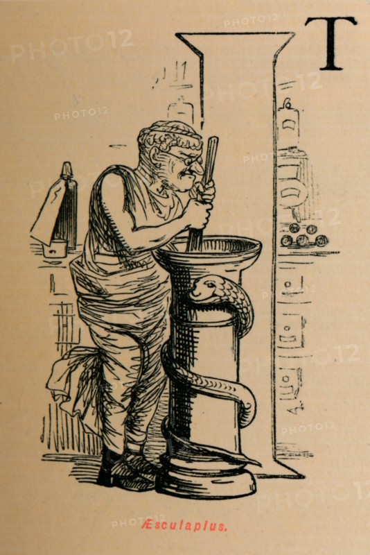 'Aesculapius', 1852. Artist: John Leech.