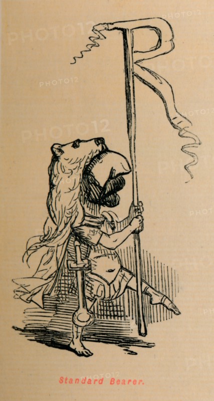 'Standard Bearer', 1852. Artist: John Leech.