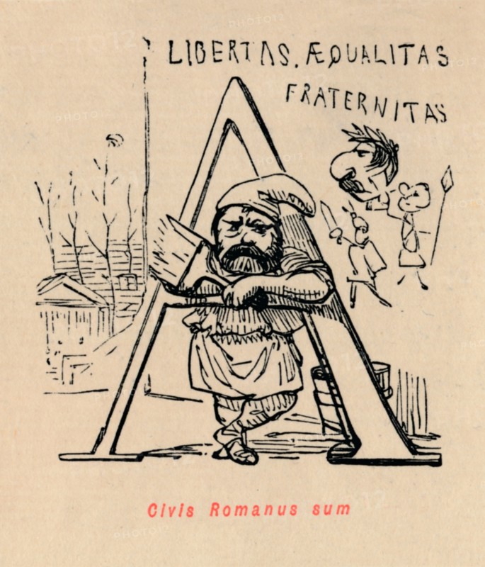'Civis Romanus sum', 1852. Artist: John Leech.