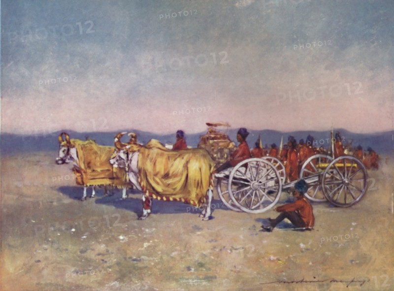 'The Gold and Silver Cannons of Baroda, 1903. Artist: Mortimer L Menpes.