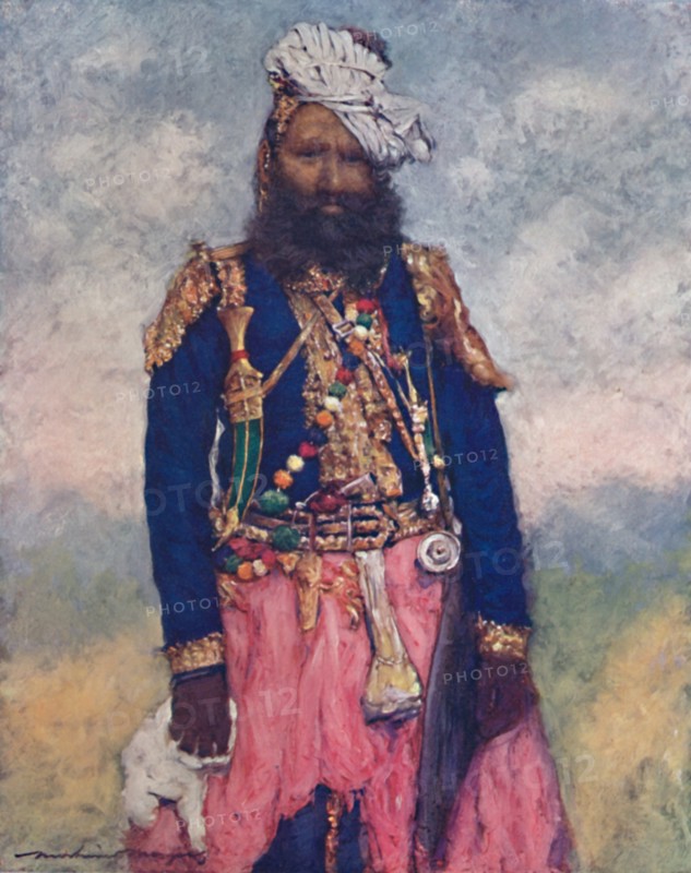 'A Retainer from Rajgargh', 1903. Artist: Mortimer L Menpes.