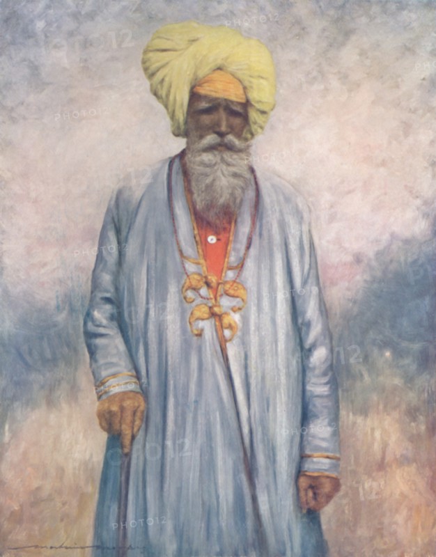 'A Retainer of the Maharaja of Cutch', 1903. Artist: Mortimer L Menpes.