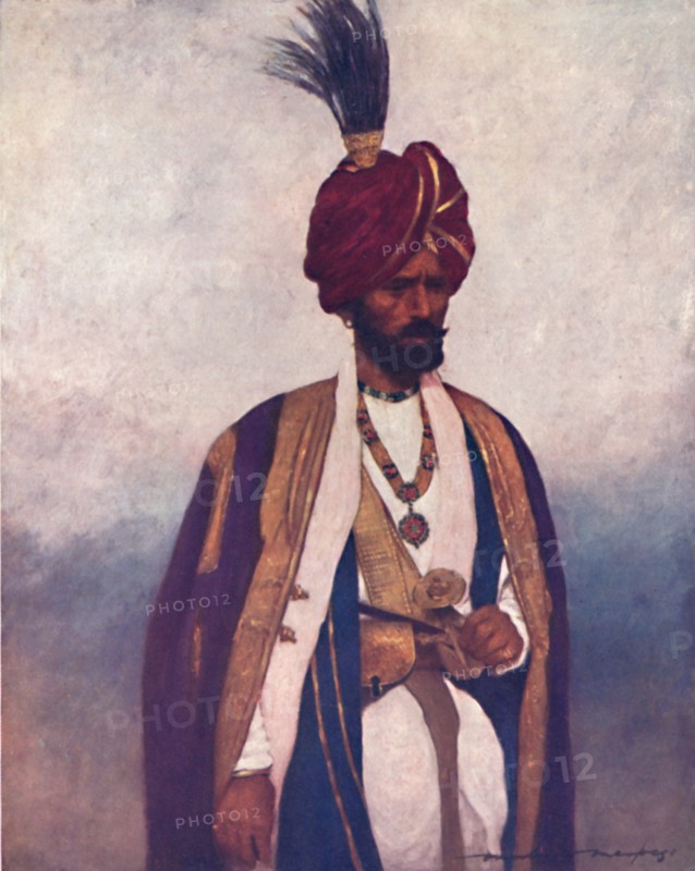 'A Soldier of His Highness Dogra Sowar', 1903. Artist: Mortimer L Menpes.