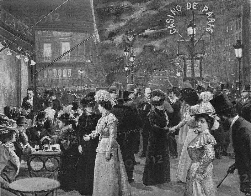 'Sur Le Boulevard - Devant Le Café De La Paix', 1900. Artist: Unknown.