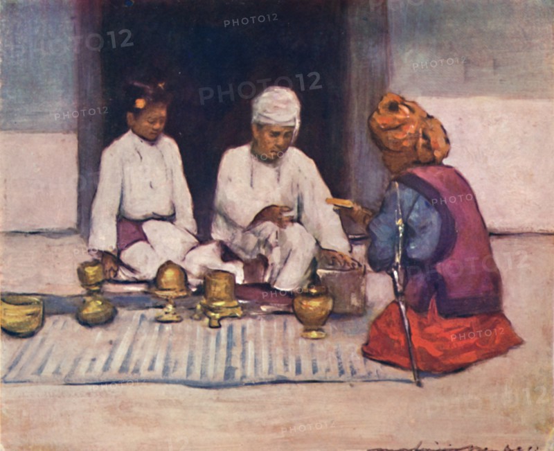 'A Shan Chief and his Wife', 1903. Artist: Mortimer L Menpes.