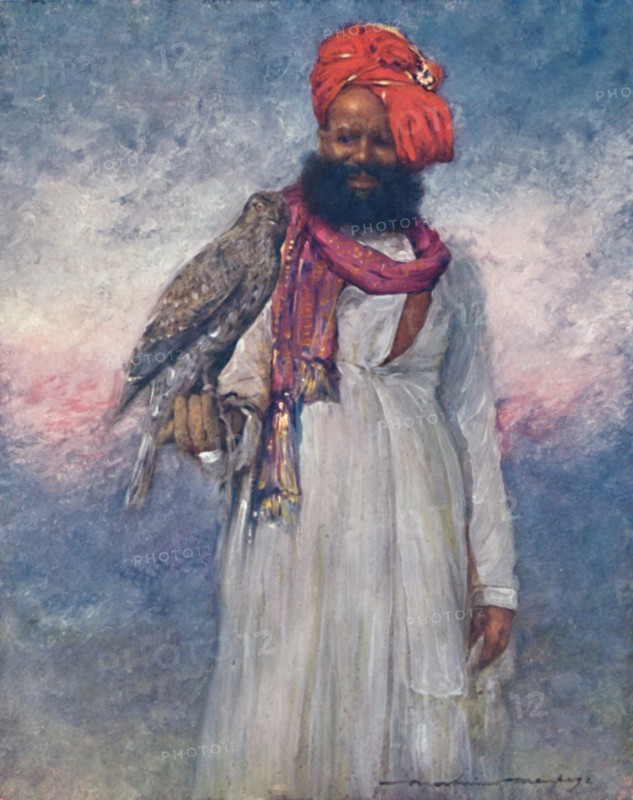 'A Hawksman of Rajgarh', 1903. Artist: Mortimer L Menpes.