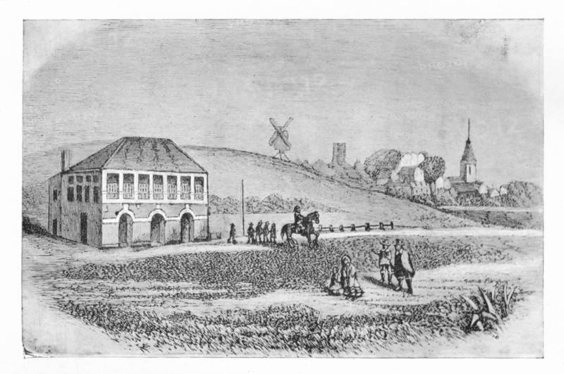 'The First Grand Stand at Newmarket', c1765, (1911). Artist: Unknown.
