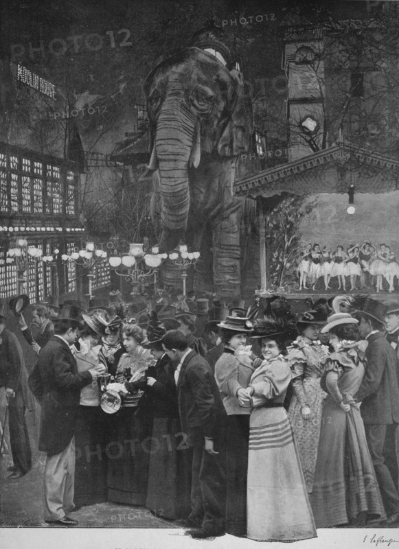 'Au Moulin Rouge - Dans Le Jardin', 1900. Artist: Unknown.
