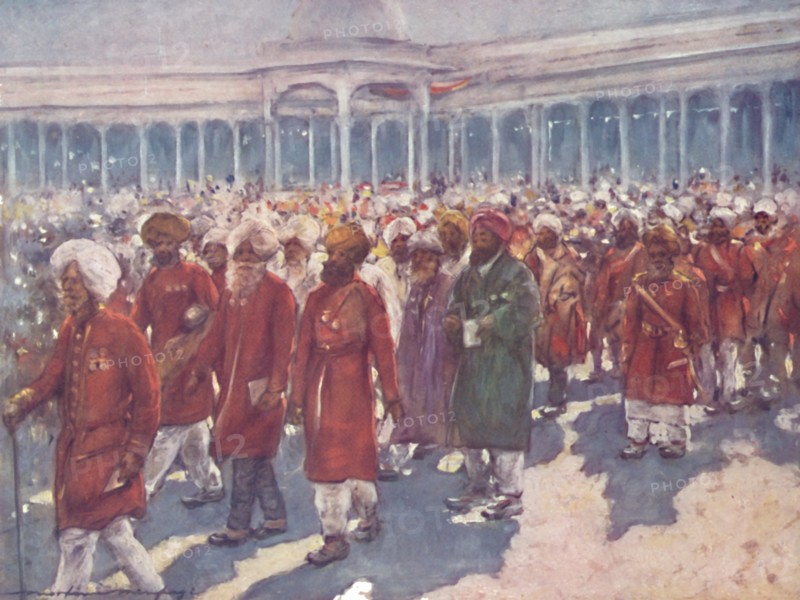 'Veterans of the Mutiny on the Great Day', 1903. Artist: Mortimer L Menpes.