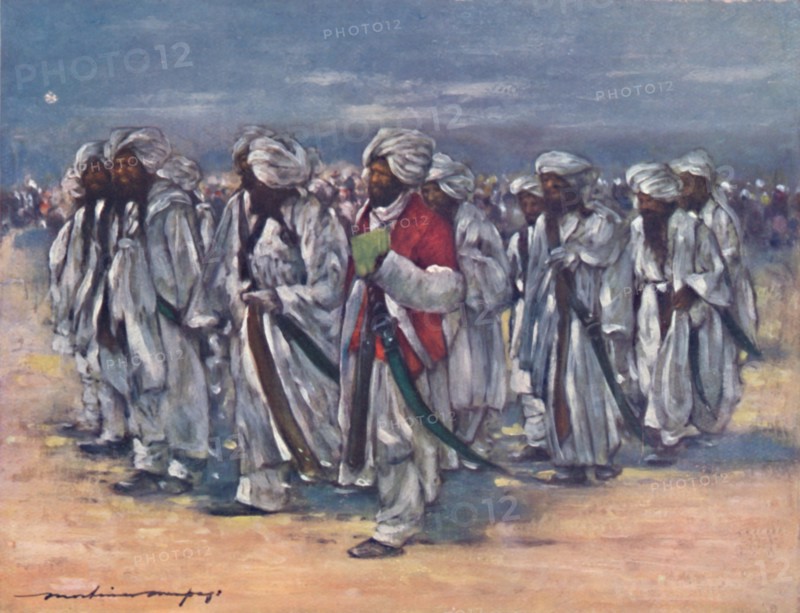 'Baluch Chiefs on Durbar Day', 1903. Artist: Mortimer L Menpes.