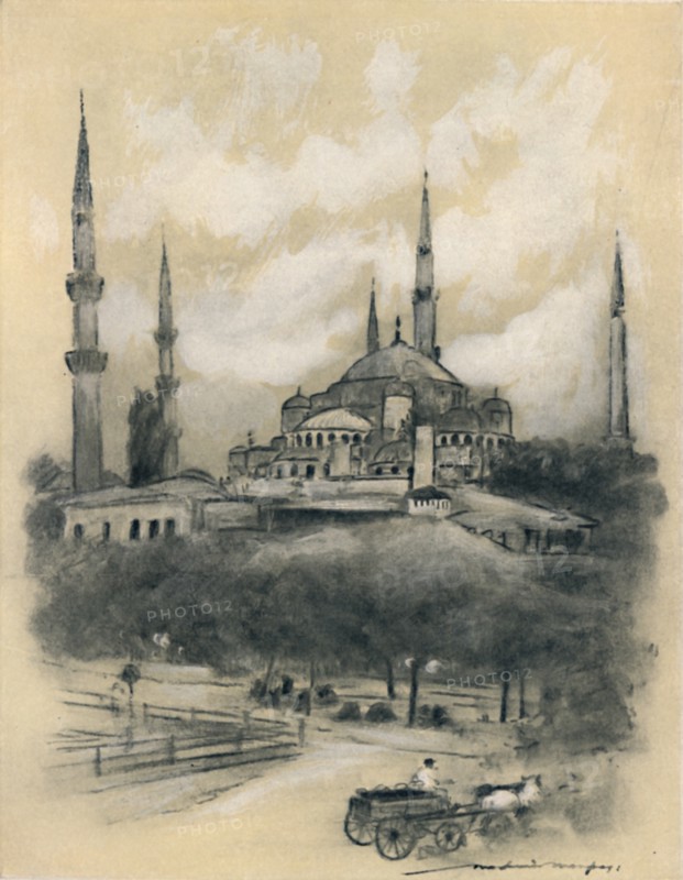 'Mosque of St. Sophia, Constantinople', 1903. Artist: Mortimer L Menpes.