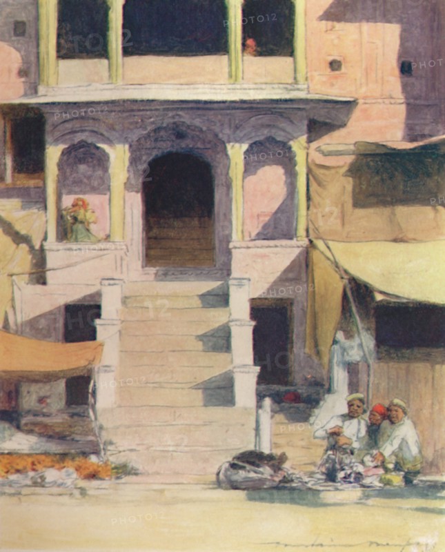 'At the Steps of a Palace', 1905. Artist: Mortimer Luddington Menpes.