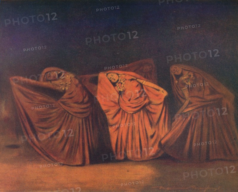'Nautch Girls at Delhi', 1905. Artist: Mortimer Luddington Menpes.