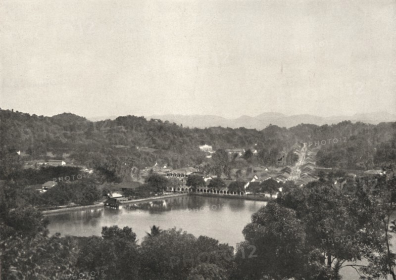 'Blick auf den See von Kandy von Greory-Road nach NNW', 1926. Artist: Unknown.