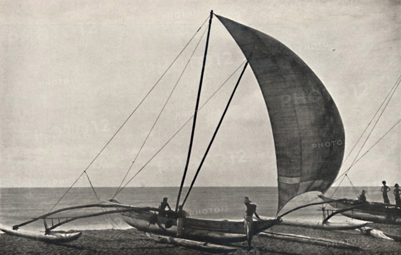 'Ceylonesisches Seefischerboot mit Ausleger', 1926. Artist: Unknown.