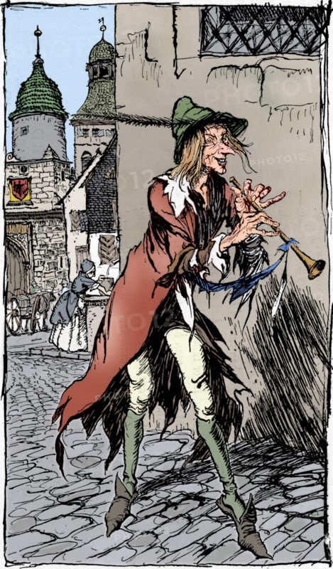 'The Pied Piper of Hamelin', (1934). Artist: Arthur Rackham.