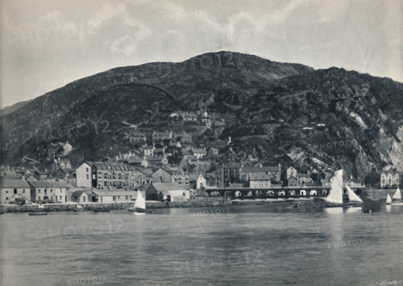 'Barmouth - View from the Mawddach, Showing Heights', 1895. Artist: Unknown.
