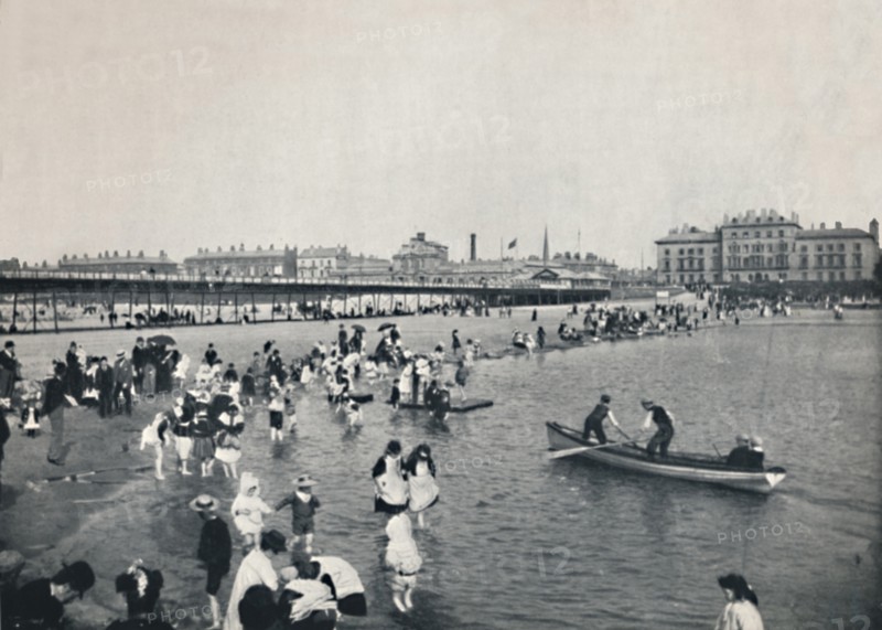 'Southport - The Pier and the South Lake', 1895. Artist: Unknown.