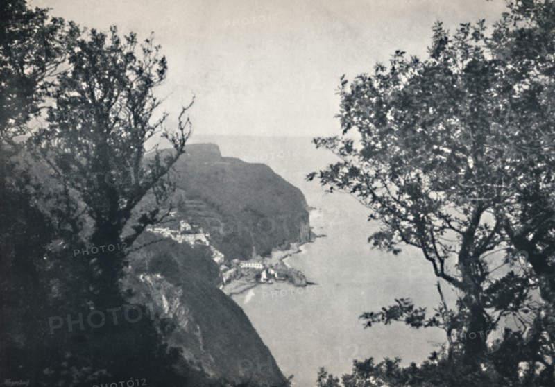 'Clovelly - View from Hobby Drive', 1895. Artist: Unknown.