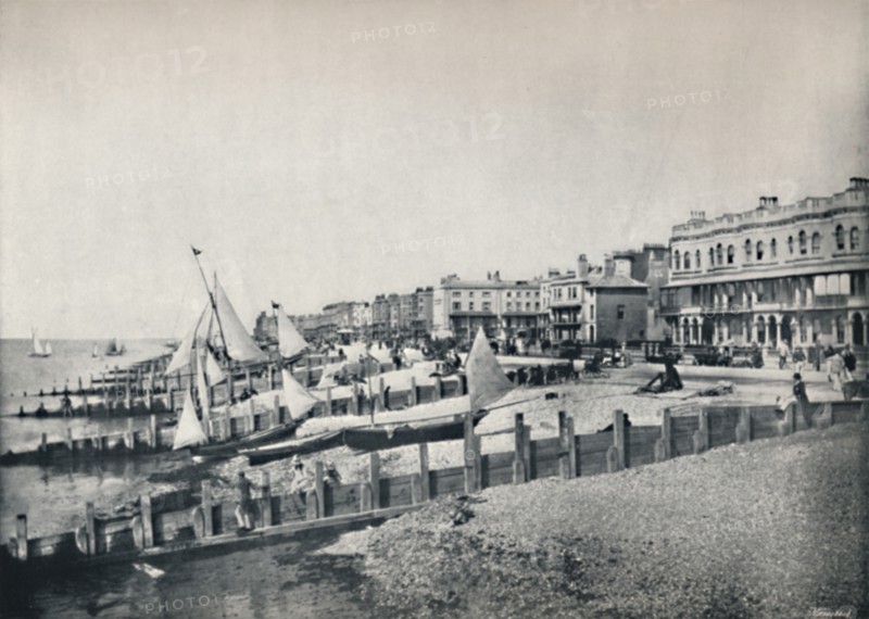 'Worthing - General View of the Front', 1895. Artist: Unknown.