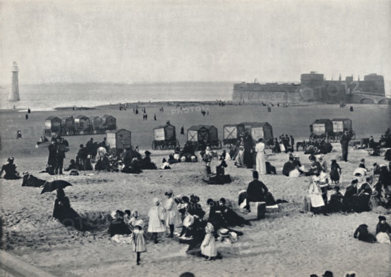 'New Brighton - Showing the Port and the Lighthouse', 1895. Artist: Unknown.