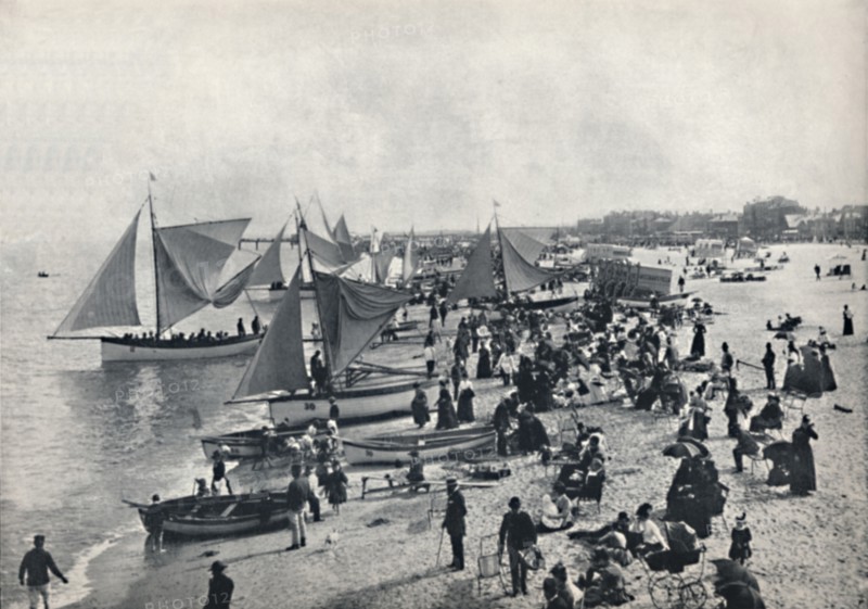 'Great Yarmouth - A Typical Scene on the Beach', 1895. Artist: Unknown.