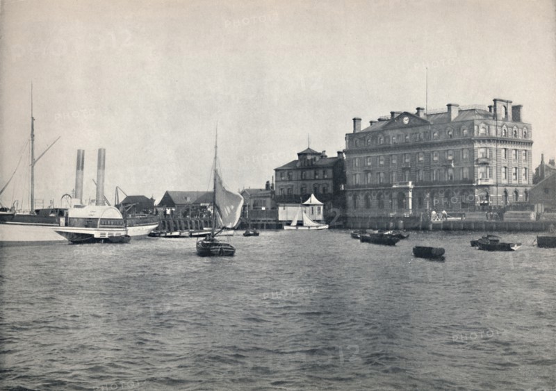 'Harwich - The Quay and Great Eastern Hotel', 1895. Artist: Unknown.