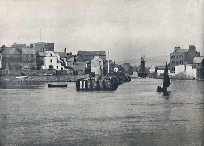 'Castletown - From the Pier, Showing the Castle of Rushen', 1895. Artist: Unknown.