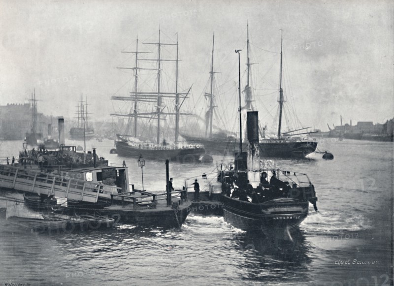 'Newcastle-On-Tyne - View on the Tyne', 1895. Artist: Unknown.