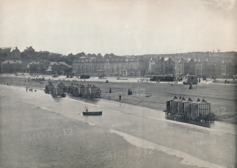 'Paignton - The Sands, from the Pier', 1895. Artist: Unknown.
