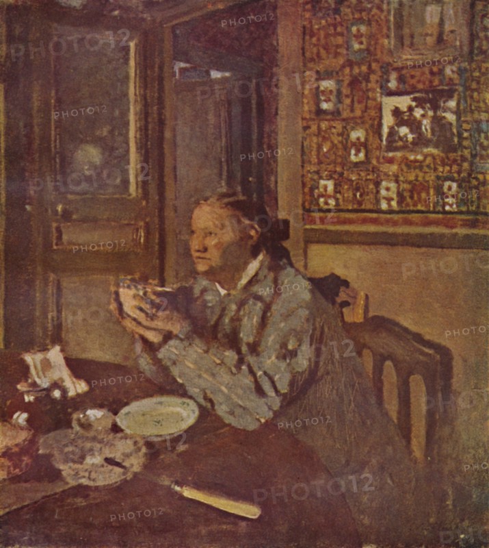 'Woman with a bowl (About 1897)', c1897, (1946). Artist: Edouard Vuillard.