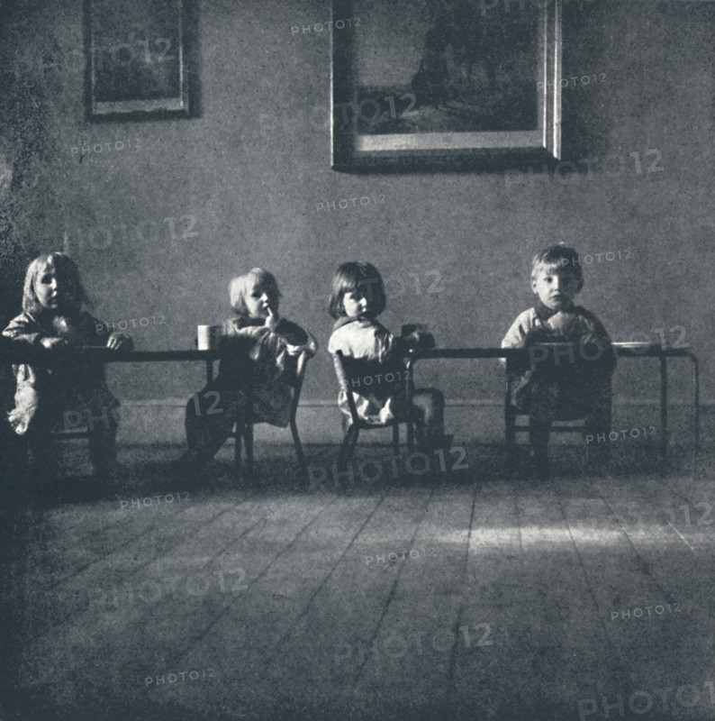 'Interior with seated figures', 1941. Artist: Cecil Beaton.