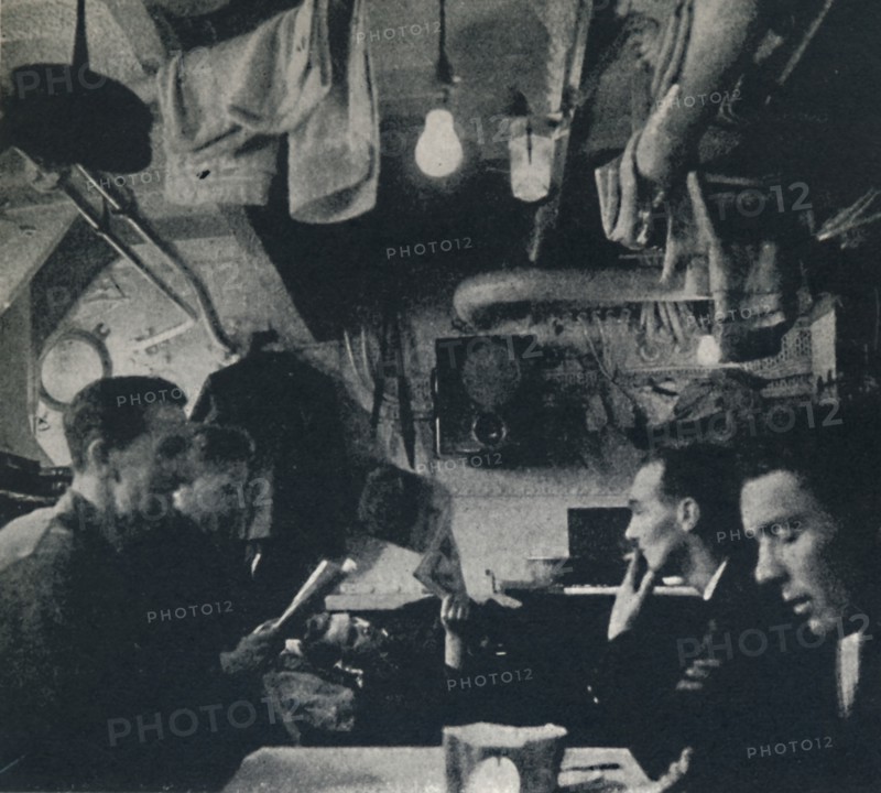 'Functional use of space on the mess deck', 1941. Artist: Cecil Beaton.