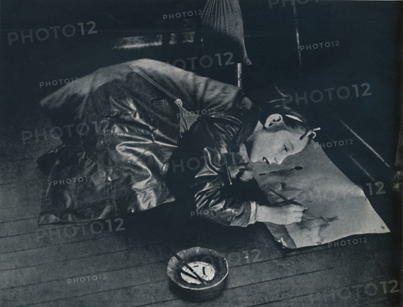 'A little girl left behind imagines the trek to the country', 1941. Artist: Cecil Beaton.
